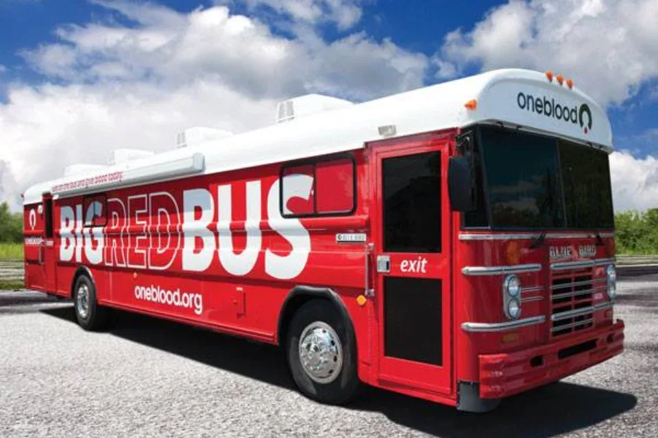 OneBlood Big Red Bus